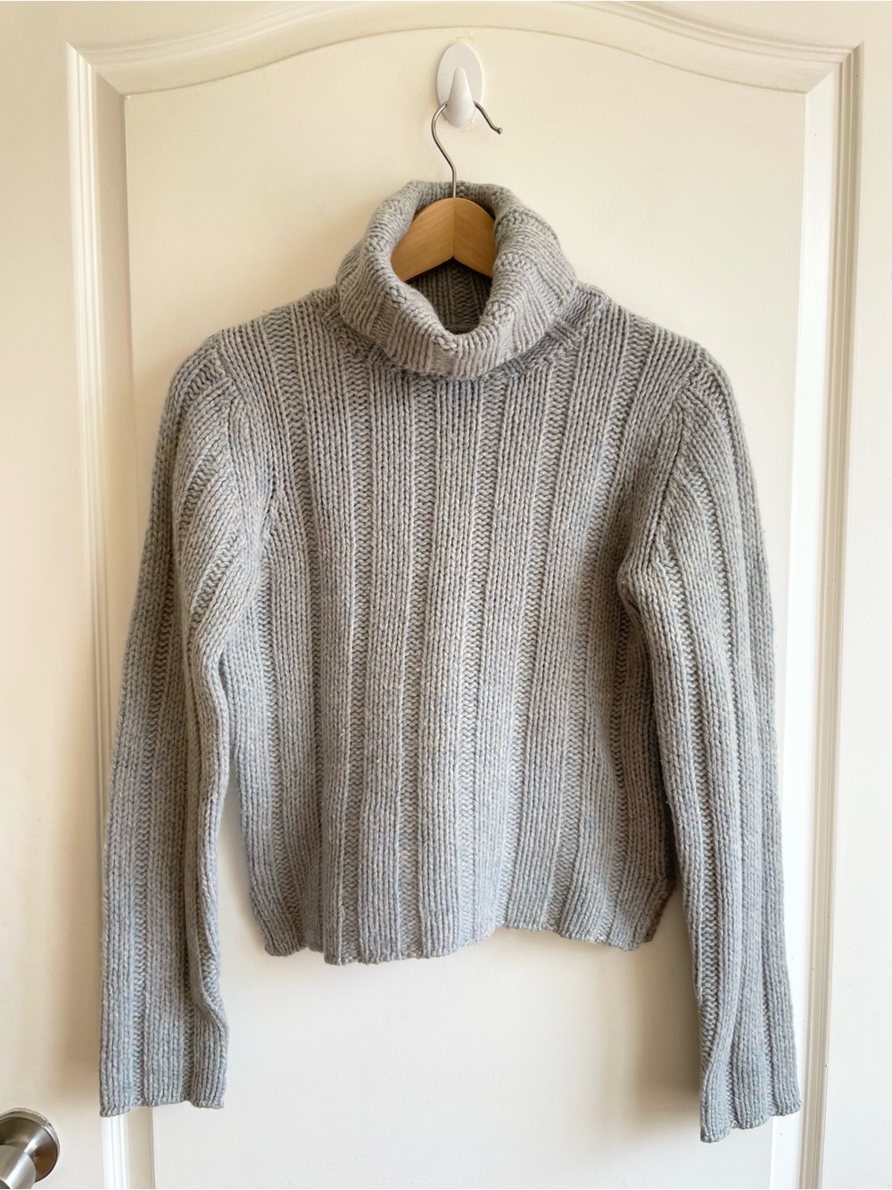 VTG Abercrombie & Fitch Merino Wool Sweater Size M Hong Kong Y2K Chunky Knit